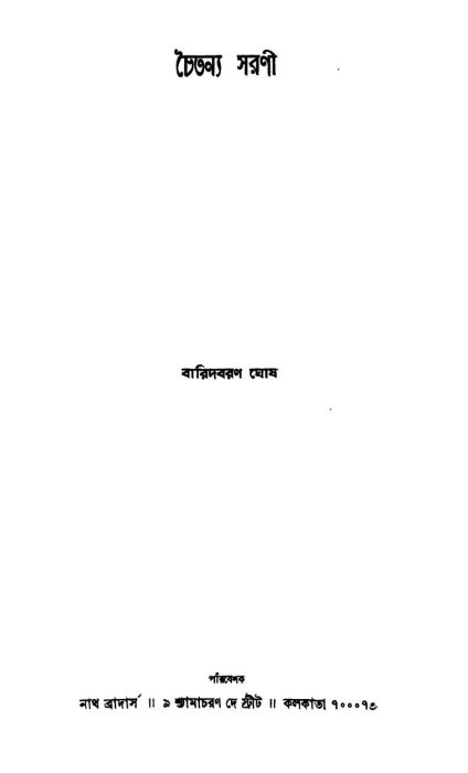 Chaitanya Sarani by Baridboron Ghosh