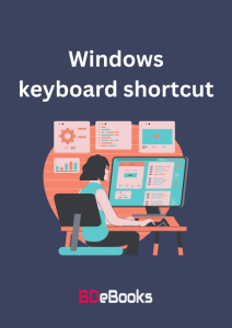 Windows keyboard shortcut, book cover