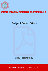 Civil Engineering Materials (66421), বইয়ের প্রচ্ছদ