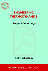 Engineering Thermodynamics (7131)