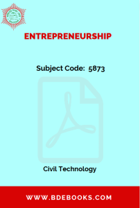 Entrepreneurship (5873) - Civil Technology