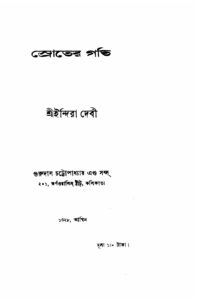 স্রোতের গতি, বইয়ের প্রচ্ছদ