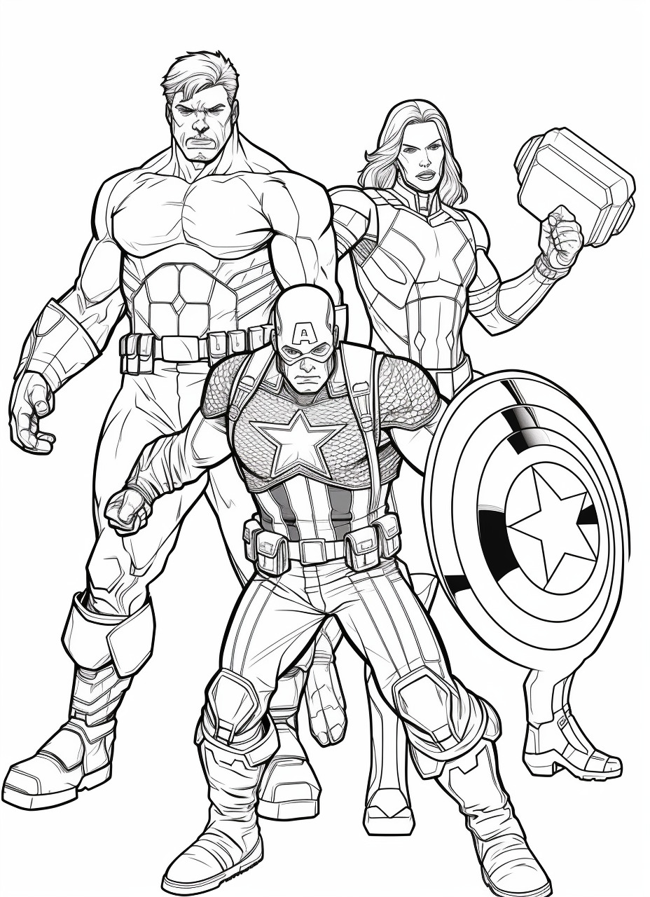 Avengers christmas coloring pages - Free Download
