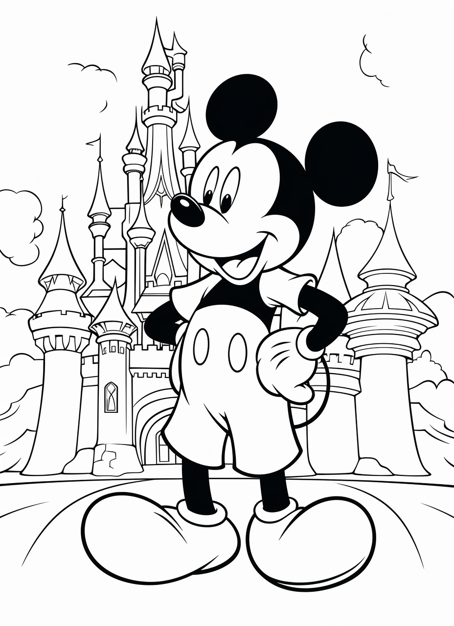 Colorea a MICKEY y MINNIE 🐭💖🐭 Dibujos para niños | Diviértete  aprendiendo cómo #dibujar a #Mickey y a #Minnie paso a paso, ¡es muy  sencillo! 🐭💖🐭 Tan solo necesitamos un #rotulador negro