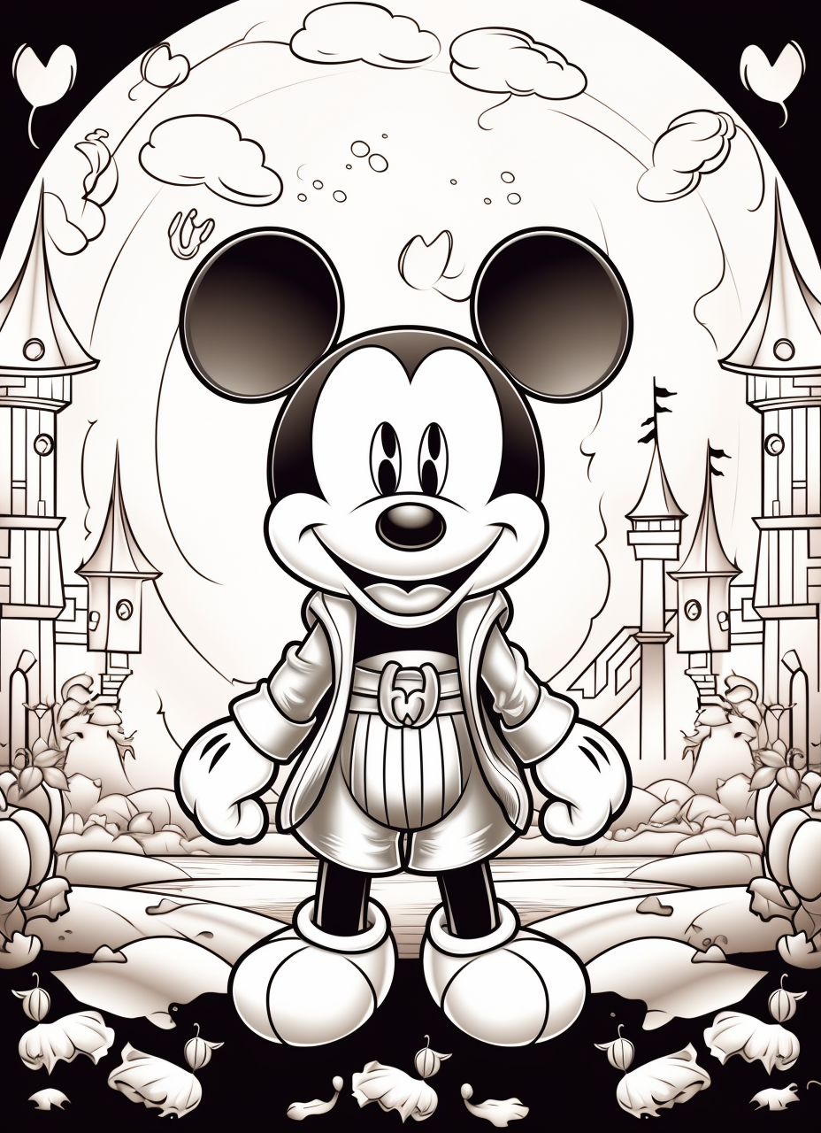 Baby Mickey Mouse Coloring | Clipart Panda - Free Clipart Images