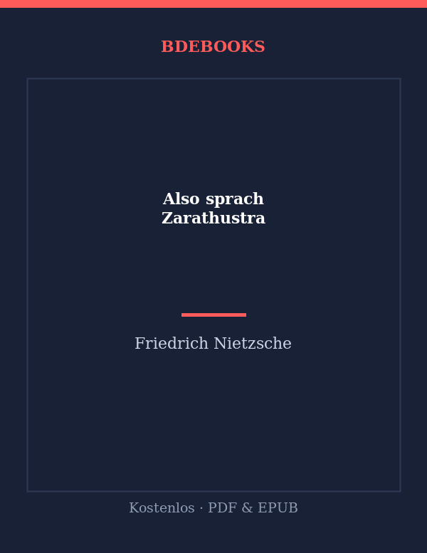 Also sprach Zarathustra von Friedrich Nietzsche – Buchcover