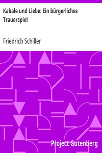 Kabale und Liebe von Friedrich Schiller – Buchcover