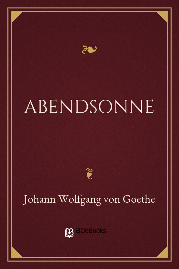 Buchcover: Abendsonne von Johann Wolfgang von Goethe