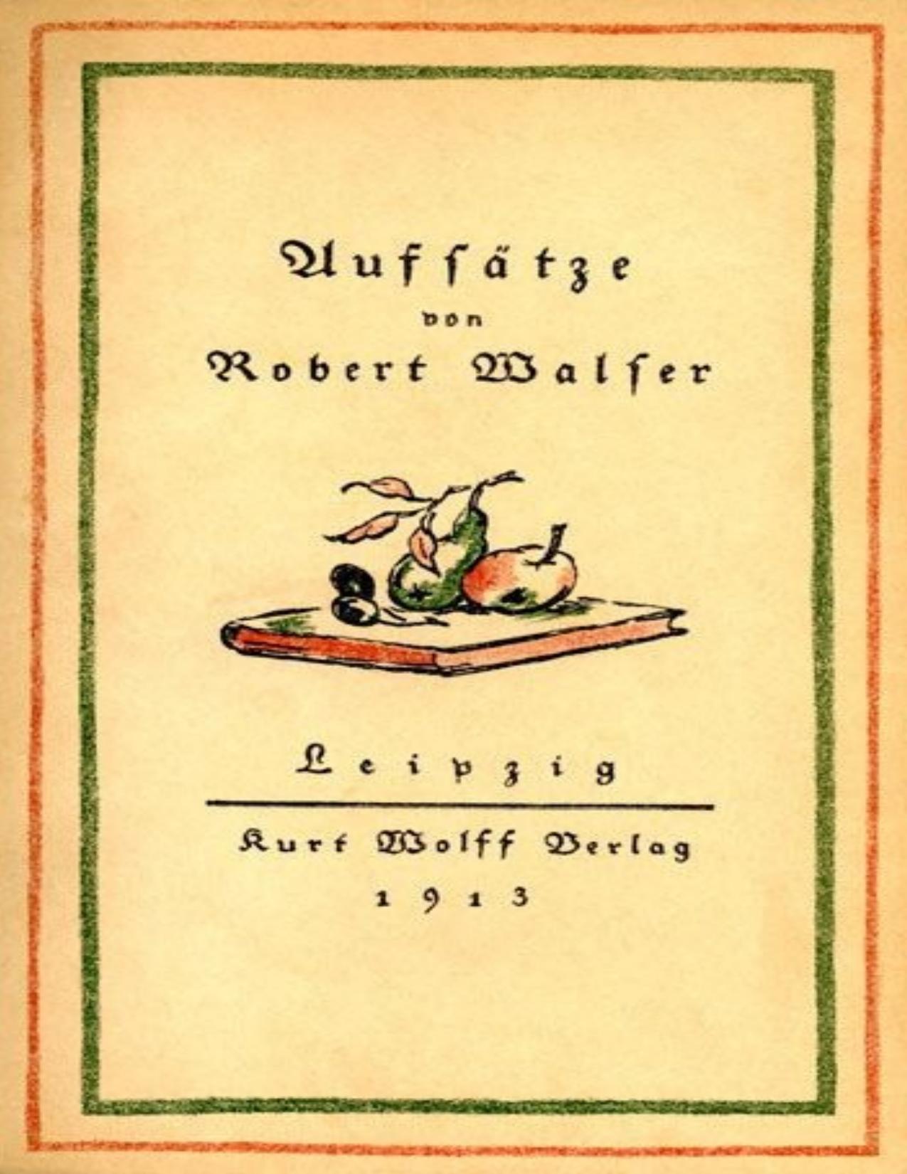 Buchcover: Aufsätze von Robert Walser