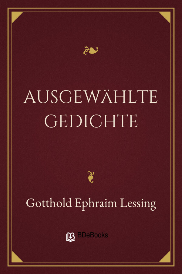 Buchcover: Ausgewählte Gedichte von Gotthold Ephraim Lessing