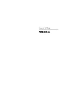 Basics Modellbau by Alexander Schilling, book cover