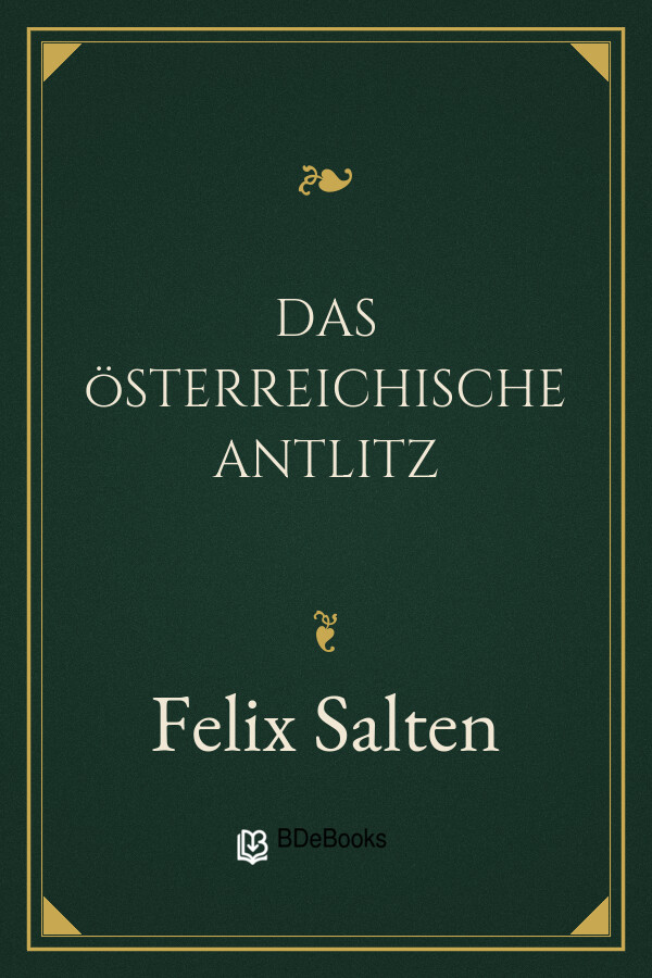 Buchcover: Das österreichische Antlitz von Felix Salten
