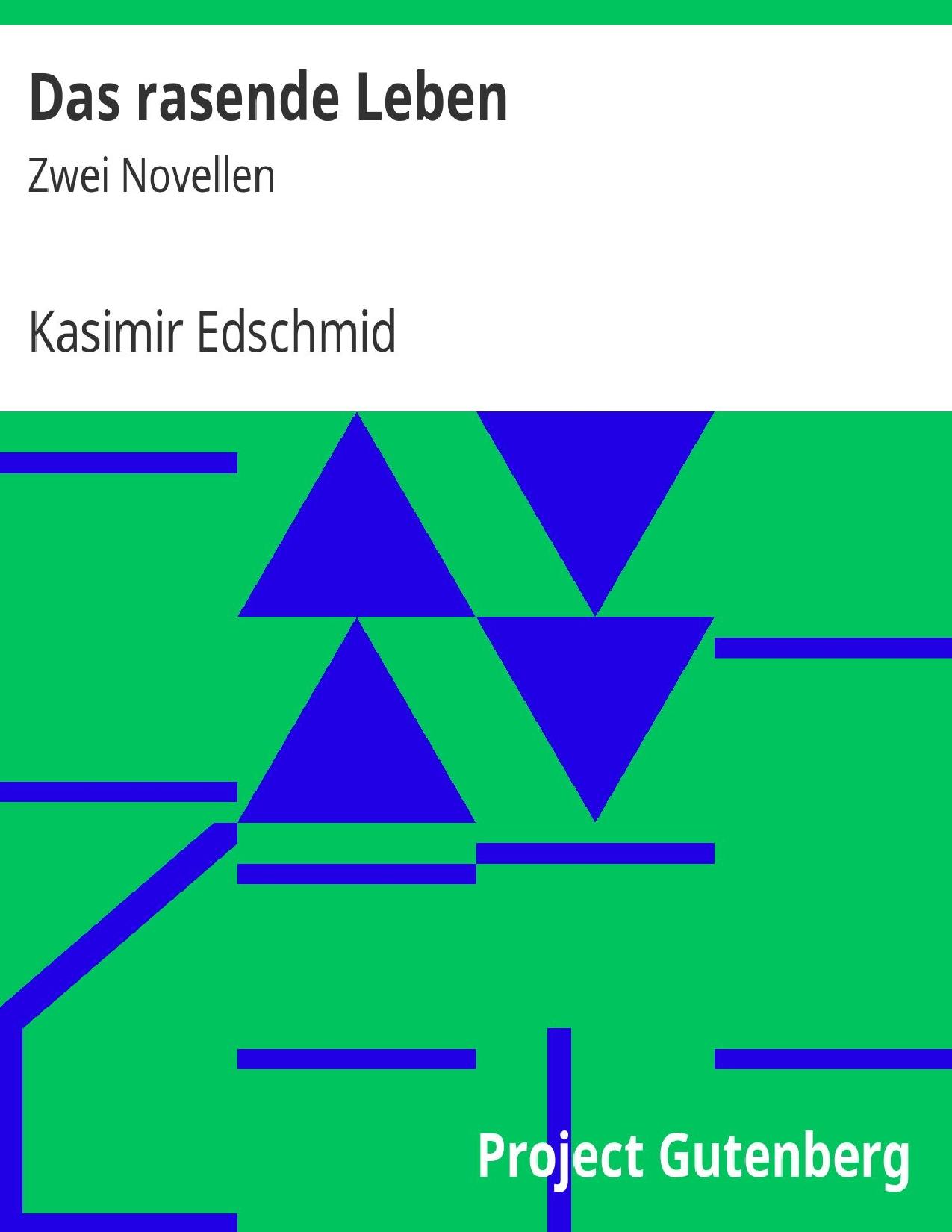 Buchcover: Das rasende Leben von Kasimir Edschmid