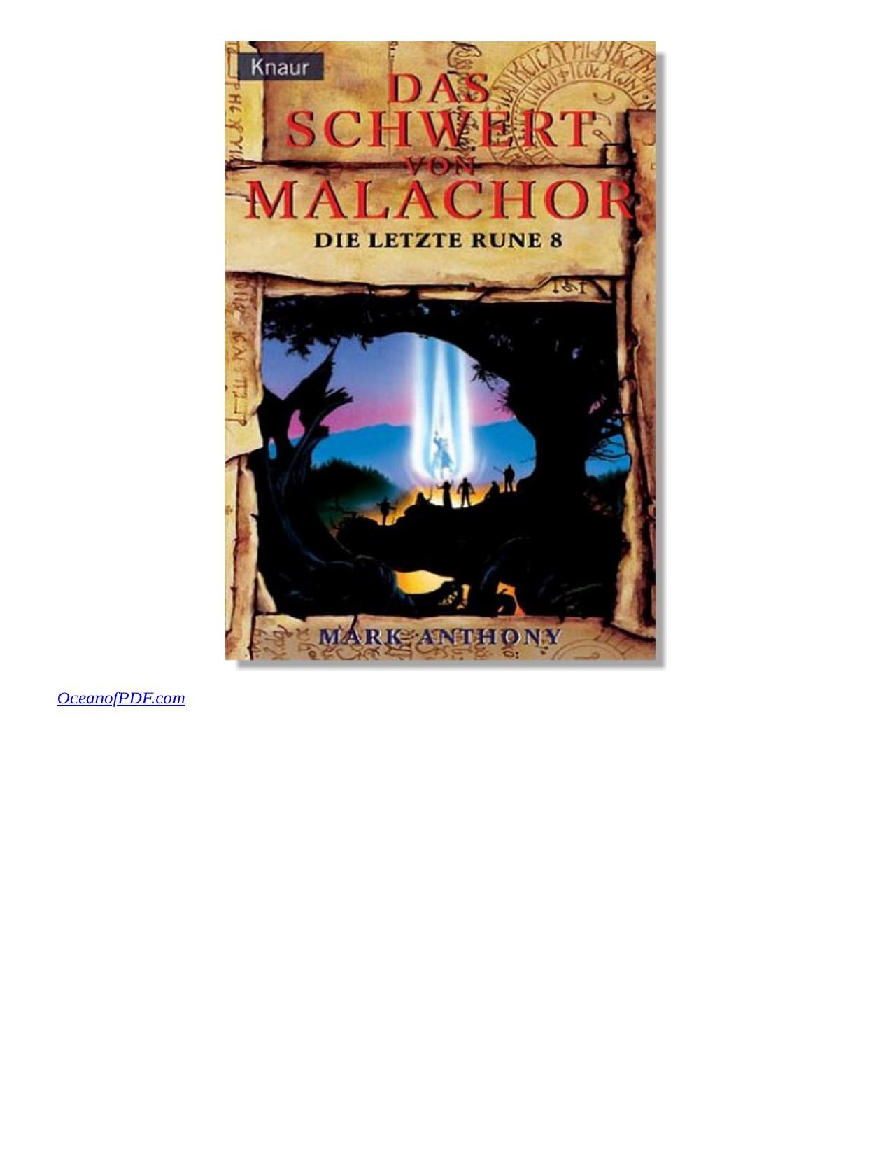 Buchcover: Das Schwert von Malachor, Die letzte Rune 8 von Mark Anthony