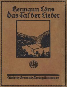 Das Tal der Lieder und andere Schilderungen by Hermann Löns, book cover