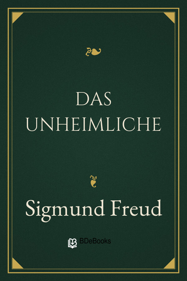 Buchcover: Das Unheimliche von Sigmund Freud