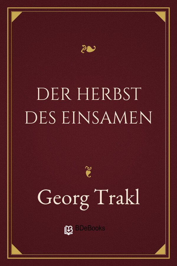 Buchcover: Der Herbst des Einsamen von Georg Trakl