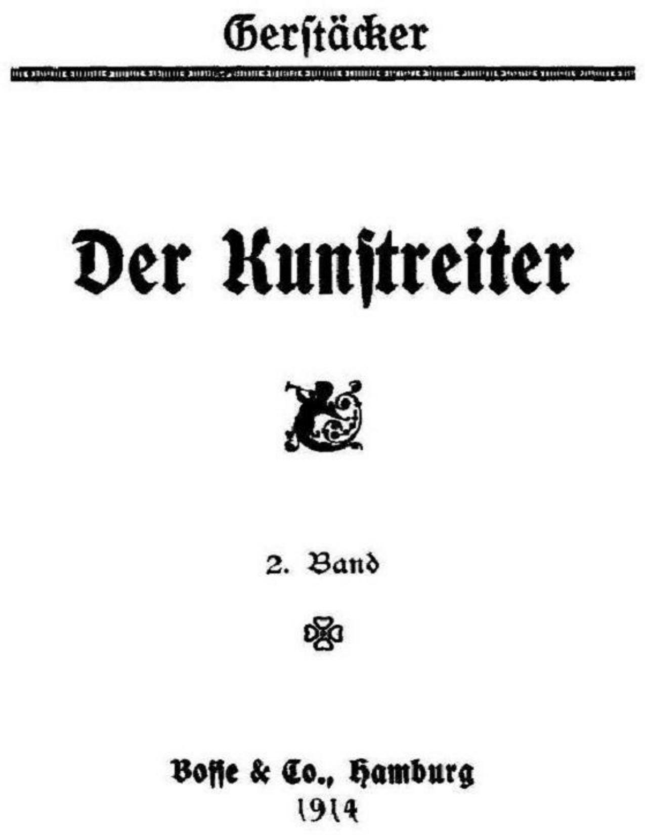 Buchcover: Der Kunstreiter: 2. Band von Friedrich Gerstäcker