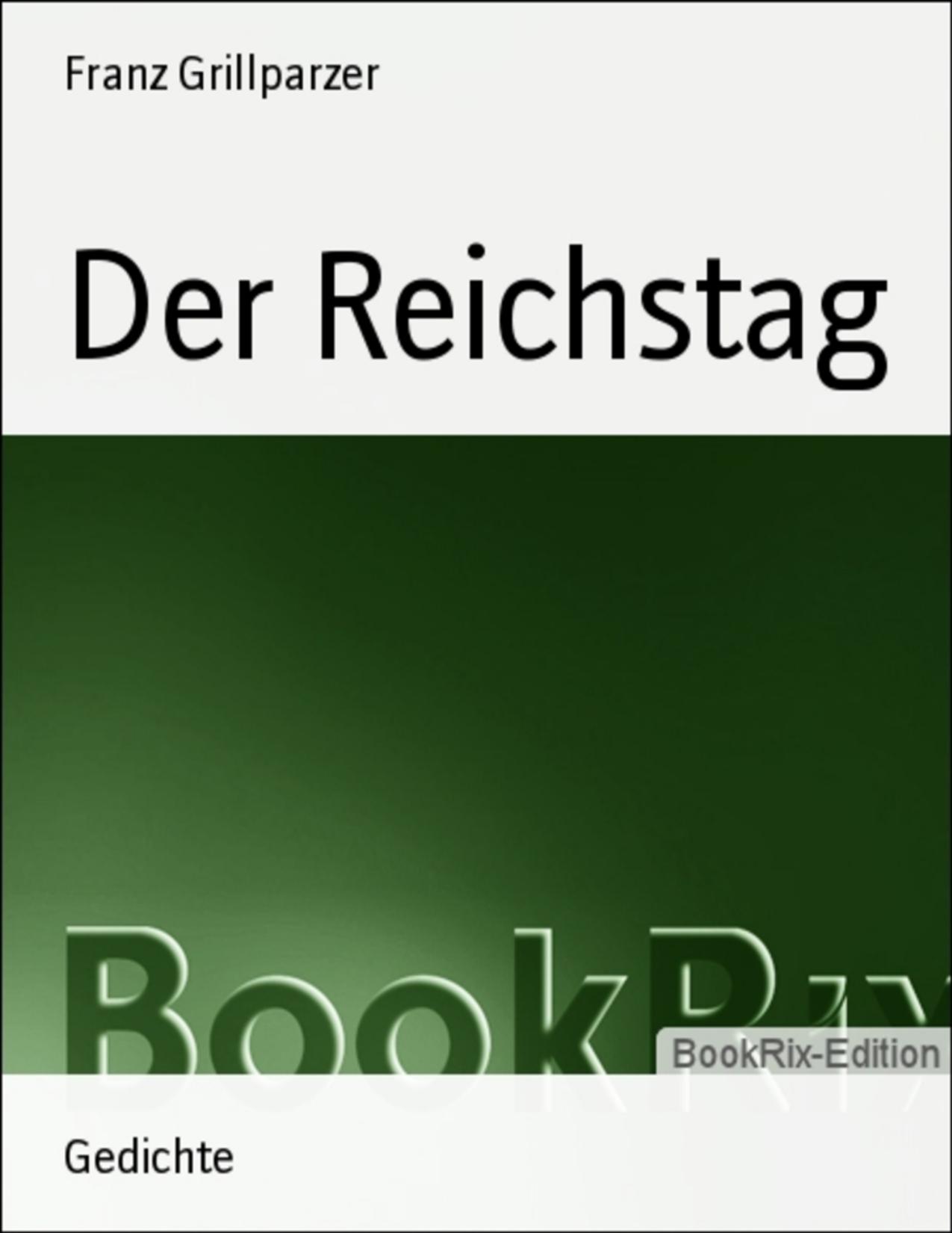 Buchcover: Der Reichstag von Franz Grillparzer