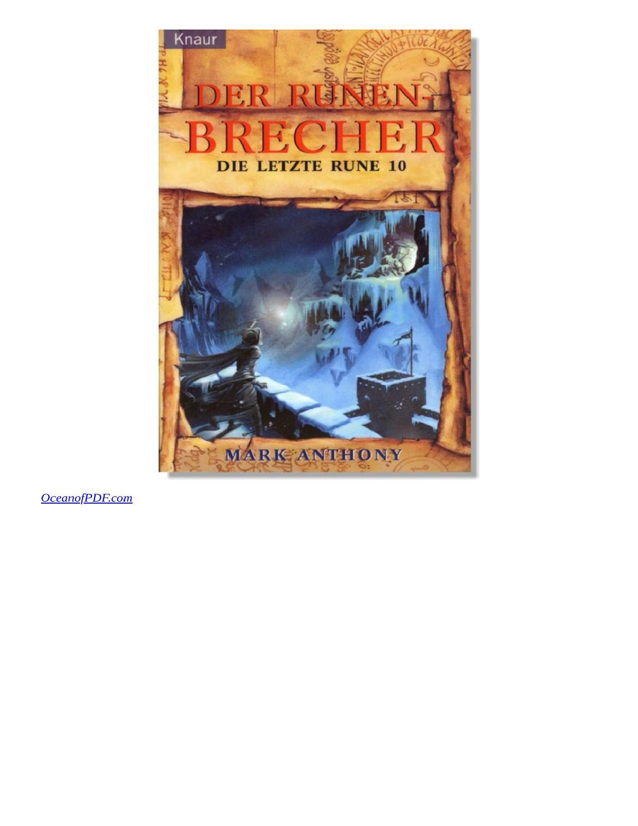 Buchcover: Der Runenbrecher, Die letzte Rune 10 von Mark Anthony