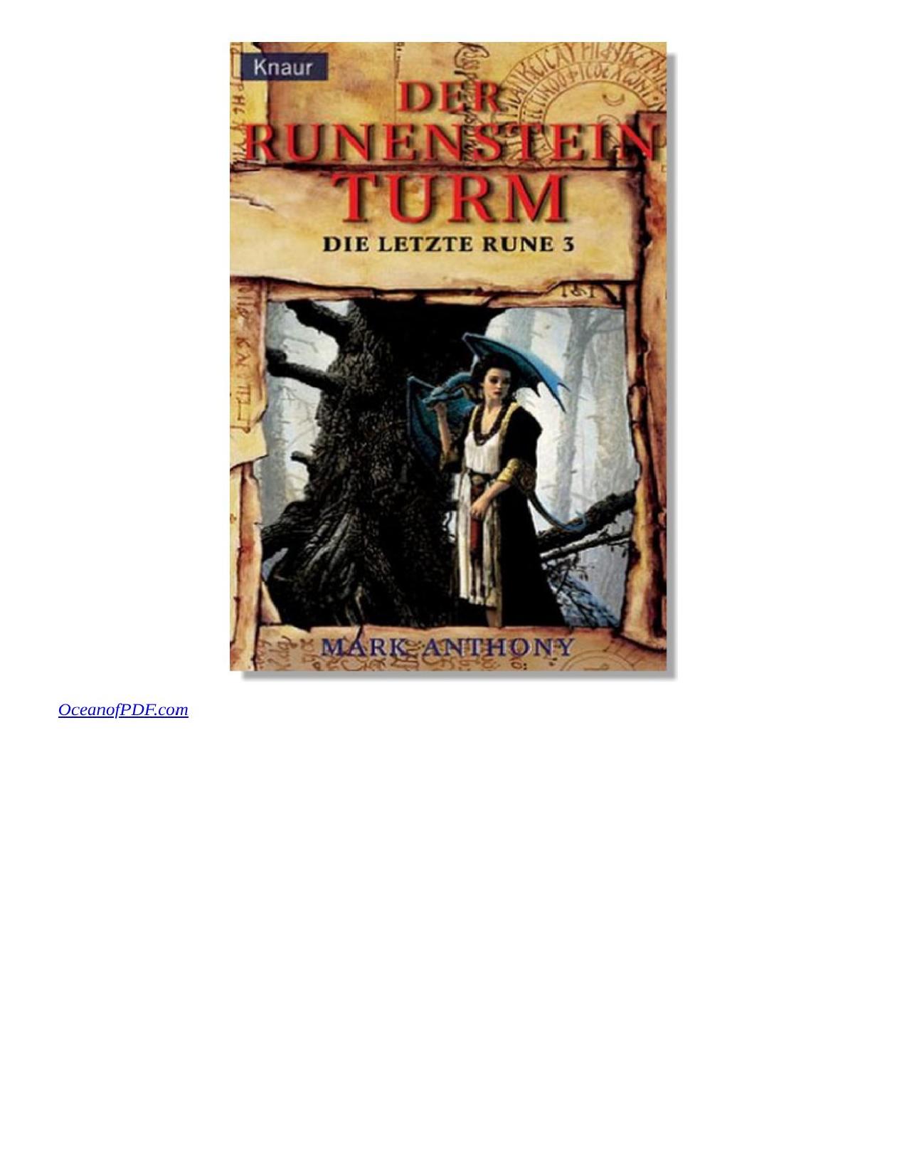 Buchcover: Der Runensteinturm, Die letzte Rune 3 von Mark Anthony