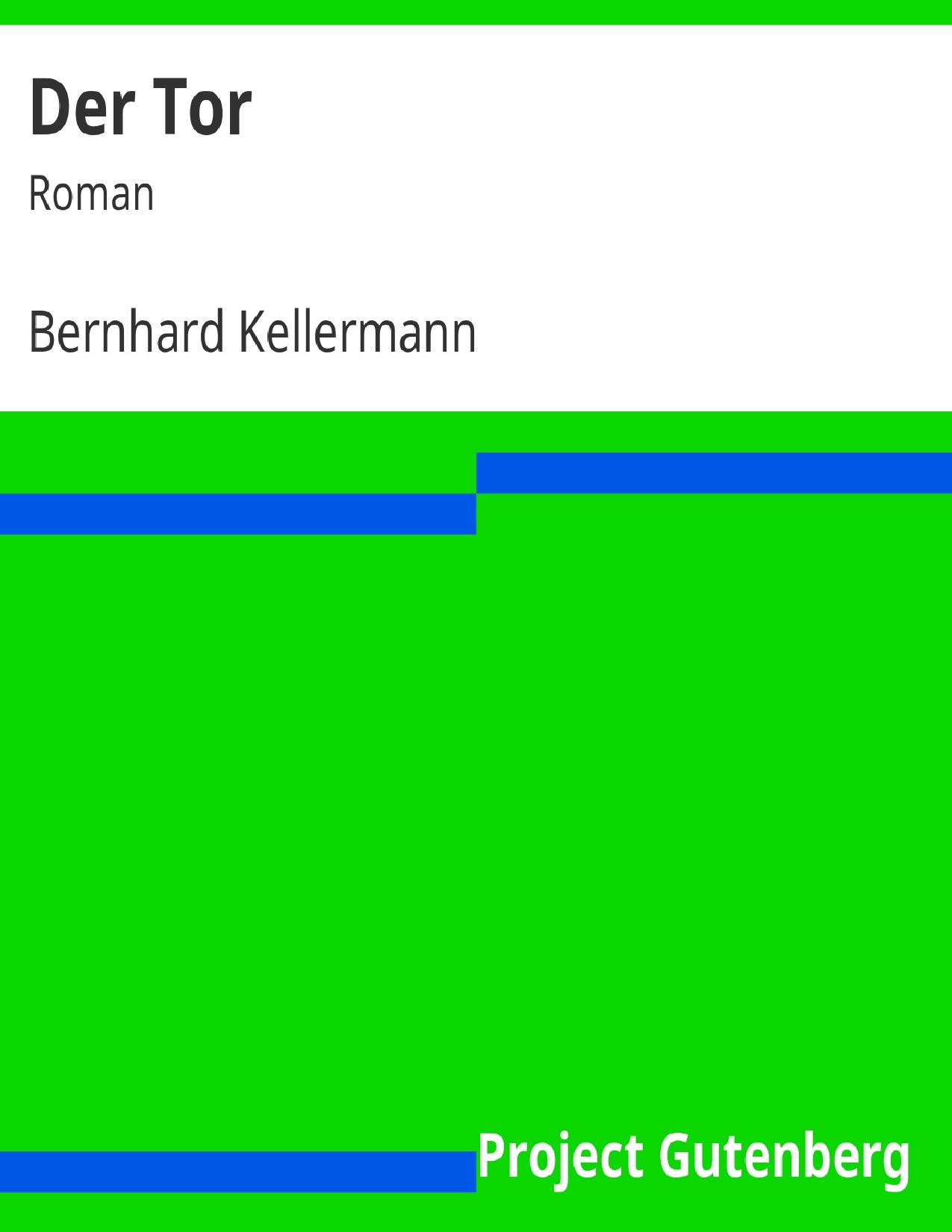 Buchcover: Der Tor von Bernhard Kellermann