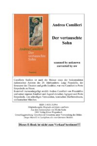 Der vertauschte Sohn by Andrea Camilleri, book cover