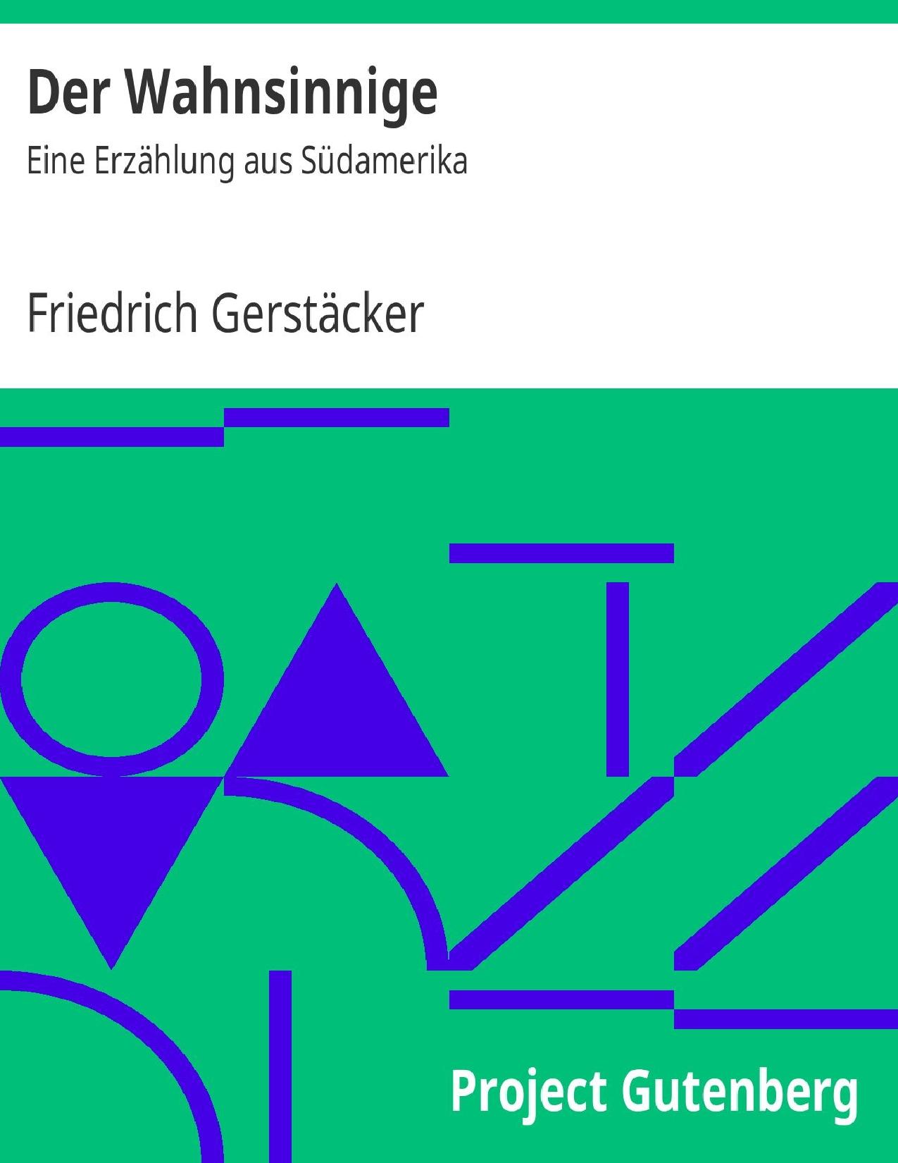 Buchcover: Der Wahnsinnige von Friedrich Gerstäcker