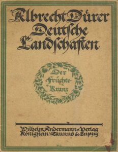 Deutsche Landschaften by Albrecht Dürer, book cover