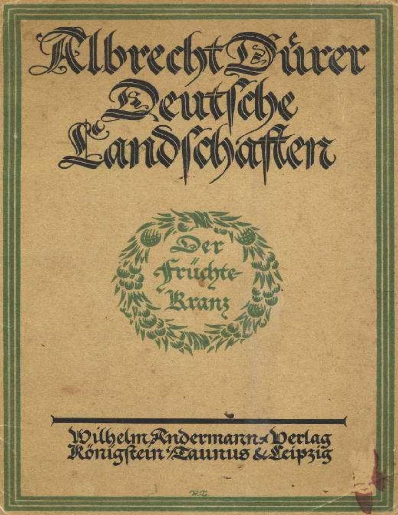 Buchcover: Deutsche Landschaften von Albrecht Dürer