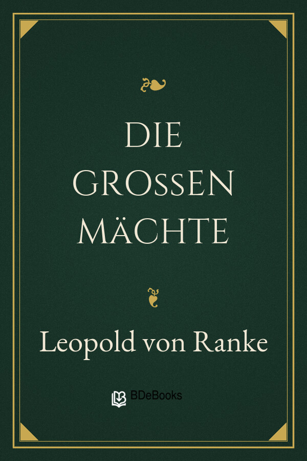 Buchcover: Die großen Mächte von Leopold von Ranke