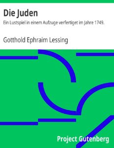 Die Juden by Gotthold Ephraim Lessing, book cover