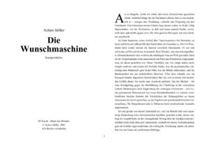 Die Wunschmaschine by Achim Stößer, book cover