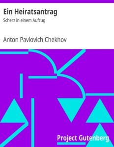 Ein Heiratsantrag, Scherz in einem Aufzug, Buchcover