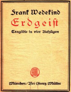 Erdgeist by Frank Wedekind, book cover