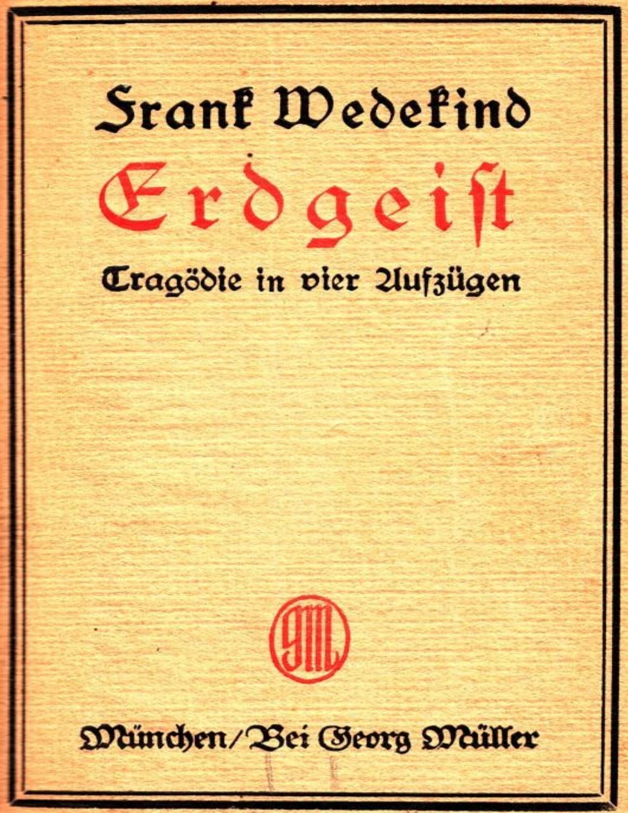 Buchcover: Erdgeist von Frank Wedekind