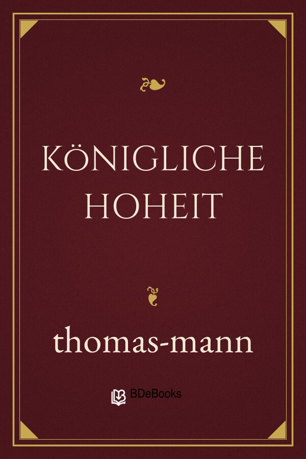 Buchcover: Königliche Hoheit von thomas-mann