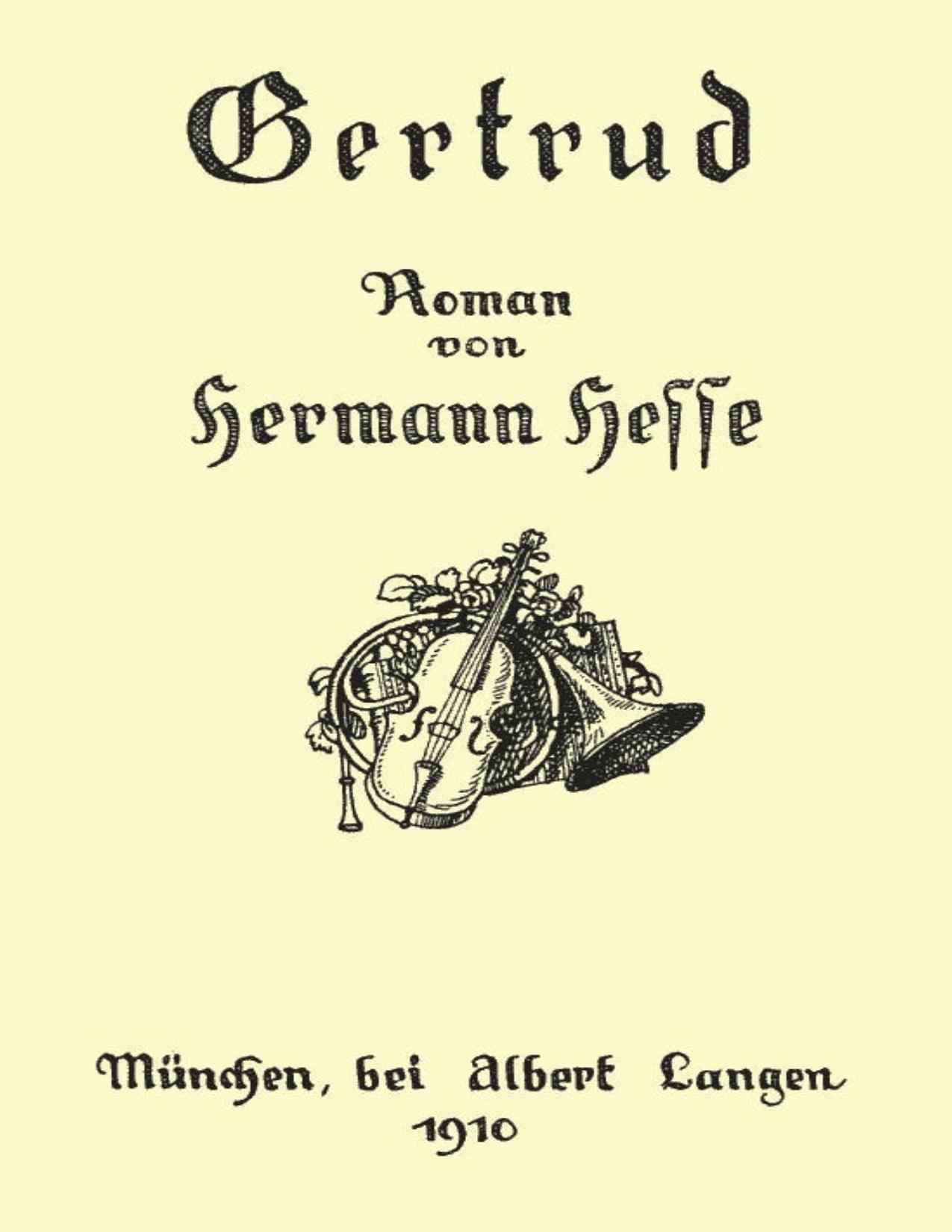 Buchcover: Gertrud von Hermann Hesse