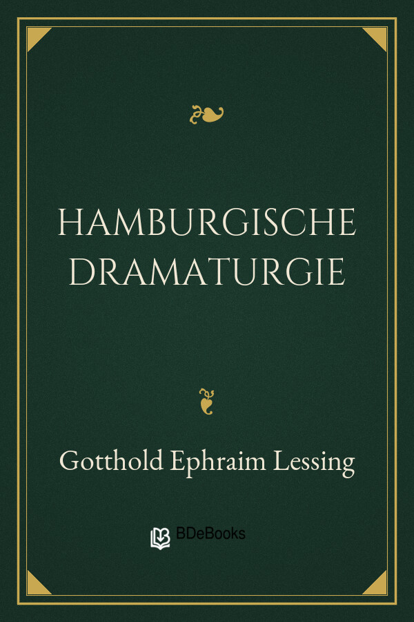 Buchcover: Hamburgische Dramaturgie von Gotthold Ephraim Lessing