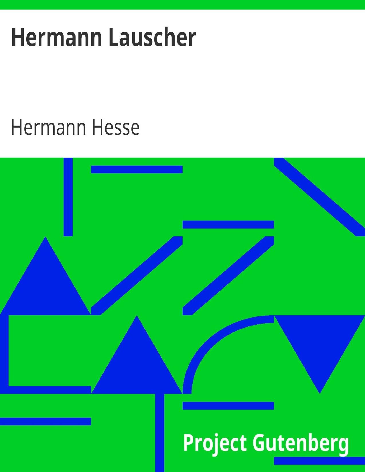 Buchcover: Hermann Lauscher von Hermann Hesse