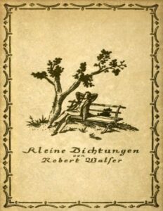 Kleine Dichtungen by Robert Walser, book cover