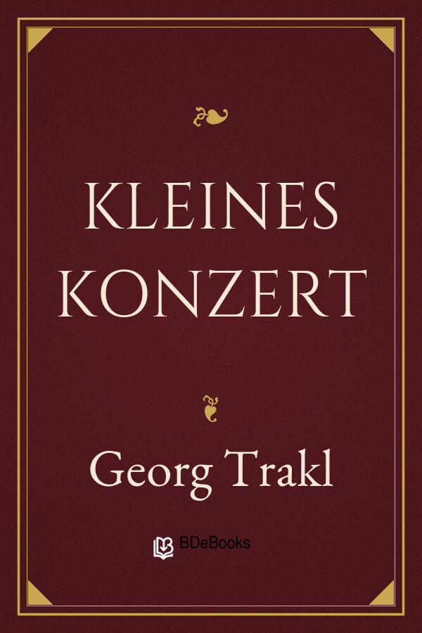Buchcover: Kleines Konzert von Georg Trakl