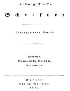 Ludwig Tieck’s Schriften: Dreizehnter Band by Ludwig Tieck, book cover