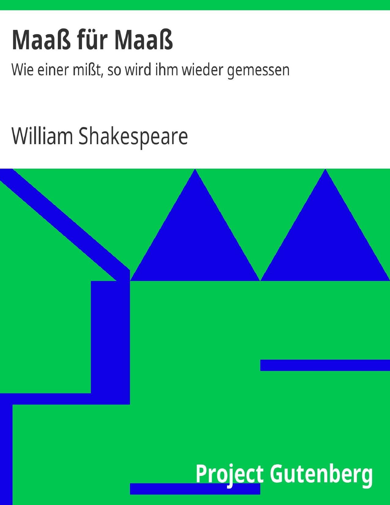 Buchcover: Maaß für Maaß von William Shakespeare