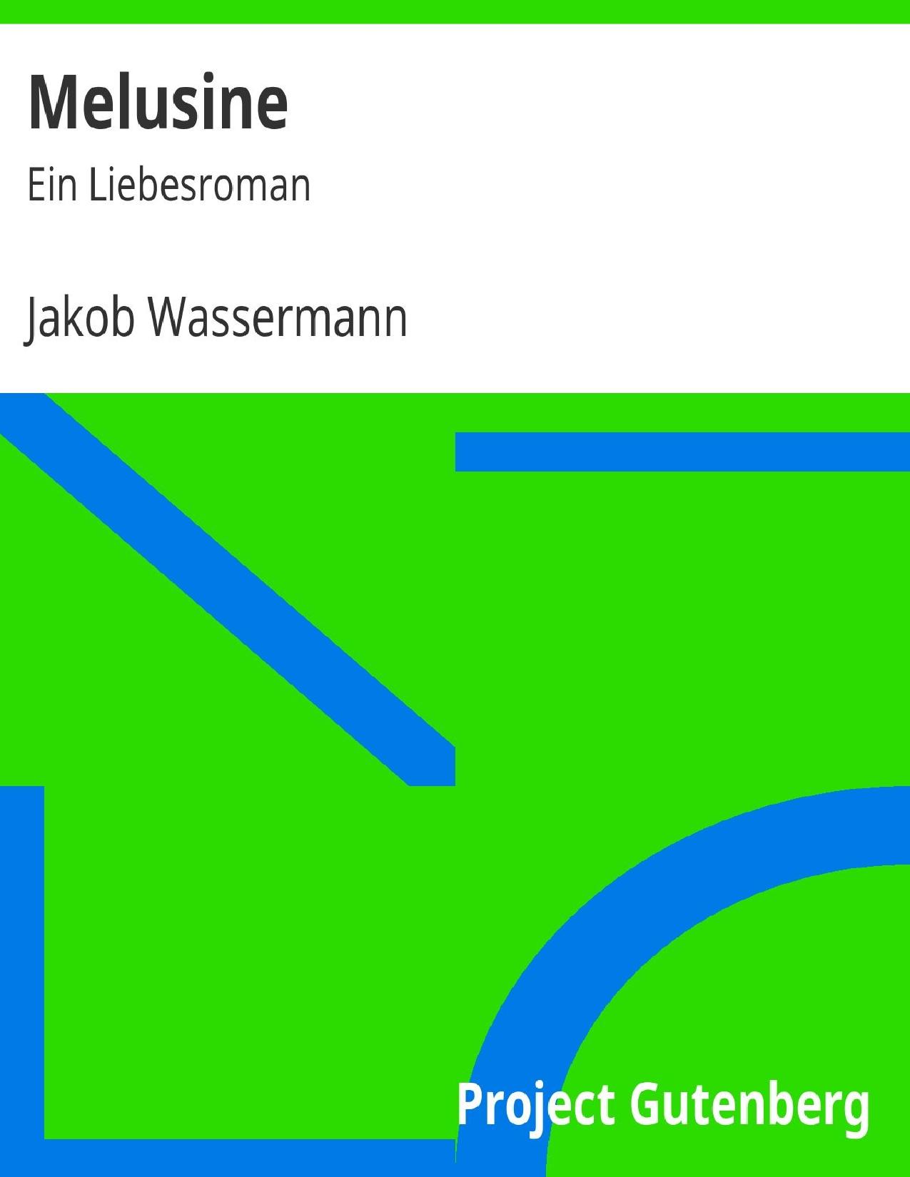 Buchcover: Melusine von Jakob Wassermann