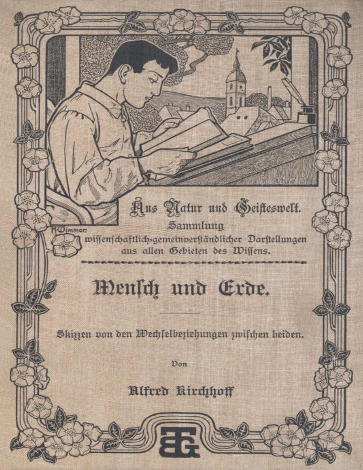 Buchcover: Mensch und Erde, Skizzen von den Wechselbeziehungen zwischen beiden von Alfred Kirchhoff