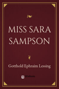 Miss Sara Sampson by Gotthold Ephraim Lessing, book cover