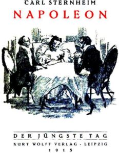 Napoleon by Carl Sternheim, book cover
