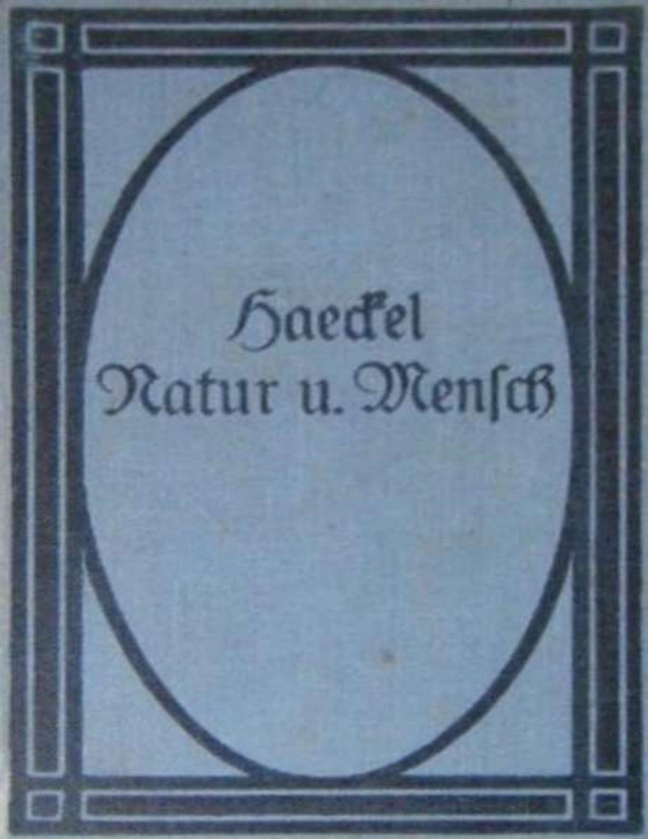 Buchcover: Natur und Mensch von Ernst Haeckel