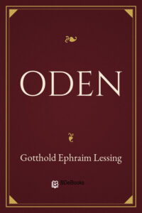 Oden by Gotthold Ephraim Lessing, book cover